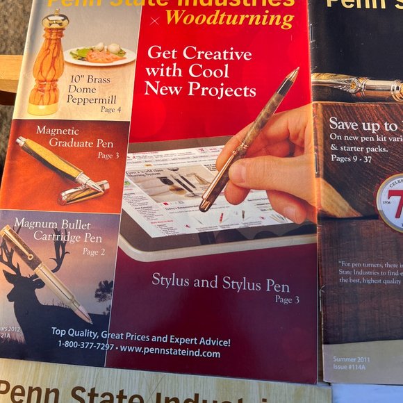 Lot of‎ 4 Issues of Penn State Industries Woodturning Magazine 2011-2012 Wood - Picture 5 of 9